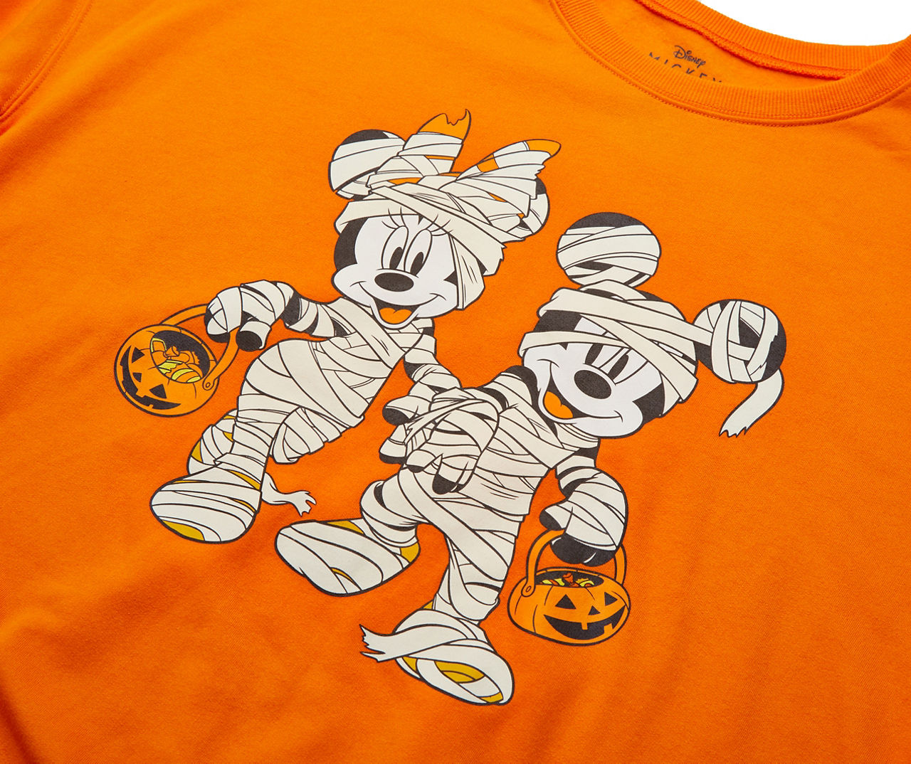 Disney Women s Size X Large Orange Mickey Minnie Halloween